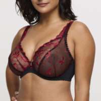 SPRINGDALE Black Rose plunge bh