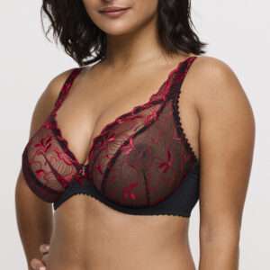 SPRINGDALE Black Rose plunge bh
