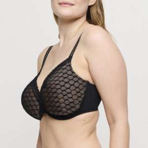 NAKO zwart voorgevormde bh - hartvorm