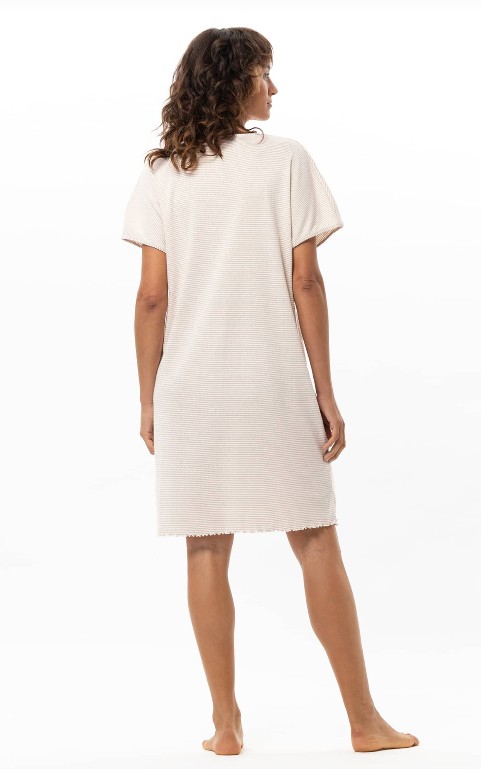 Slaapkleed beige/wit