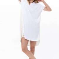 Slaapkleed beige/wit Slaapkleed beige/wit