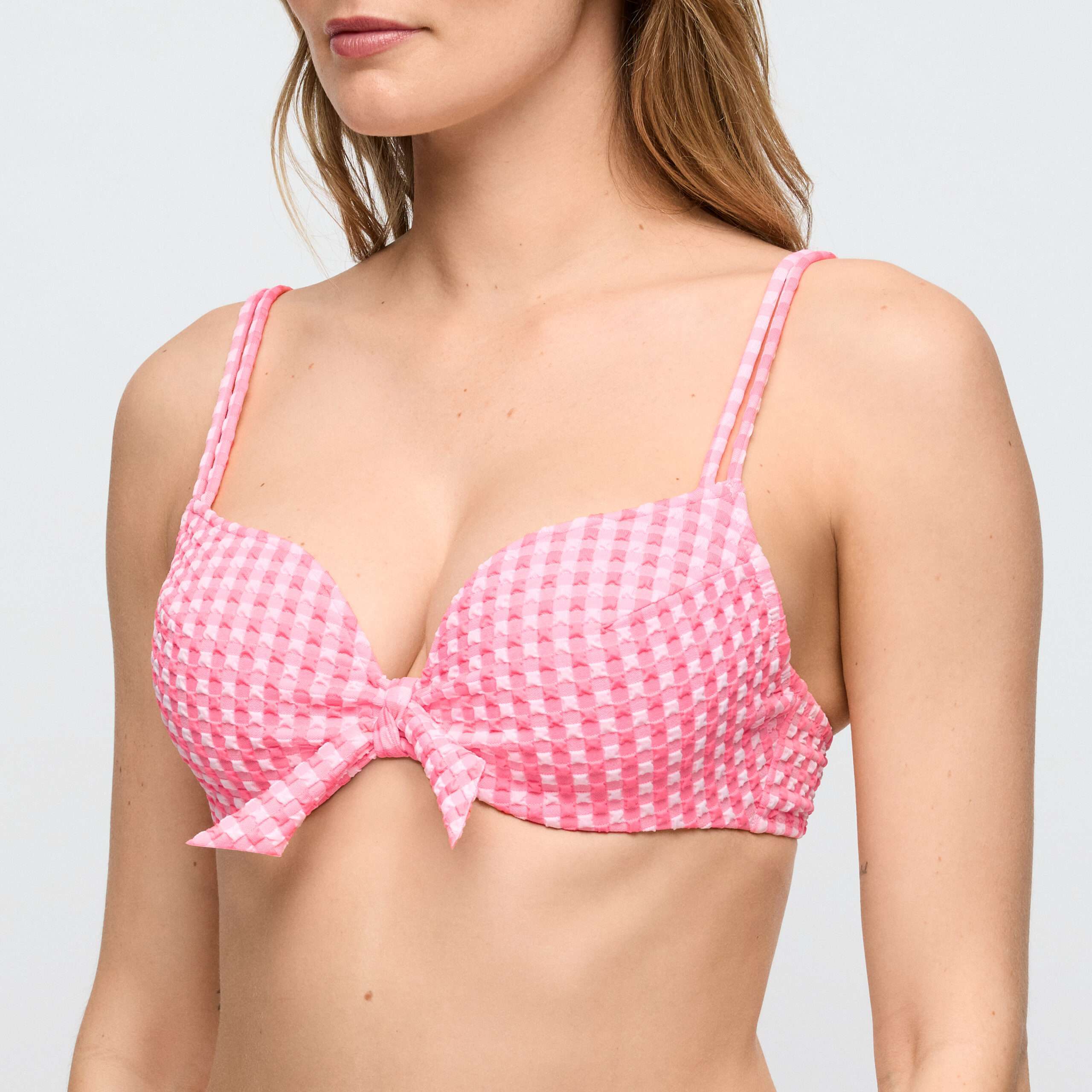 MARY LYNN Rose Gingham voorgevormde bikini hartvorm