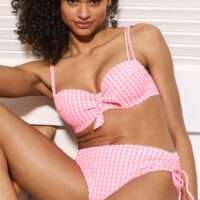 MARY LYNN Rose Gingham voorgevormde bikini hartvorm