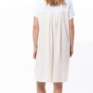 Slaapkleed beige/wit