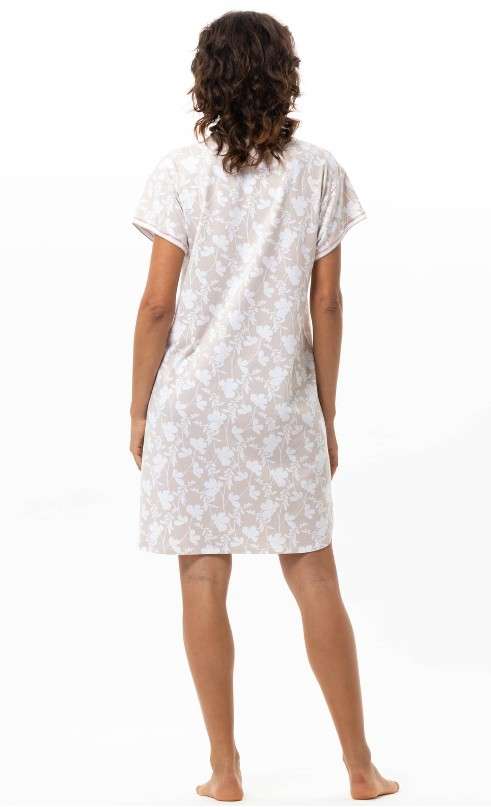 Slaapkleed wit/beige Slaapkleed wit/beige