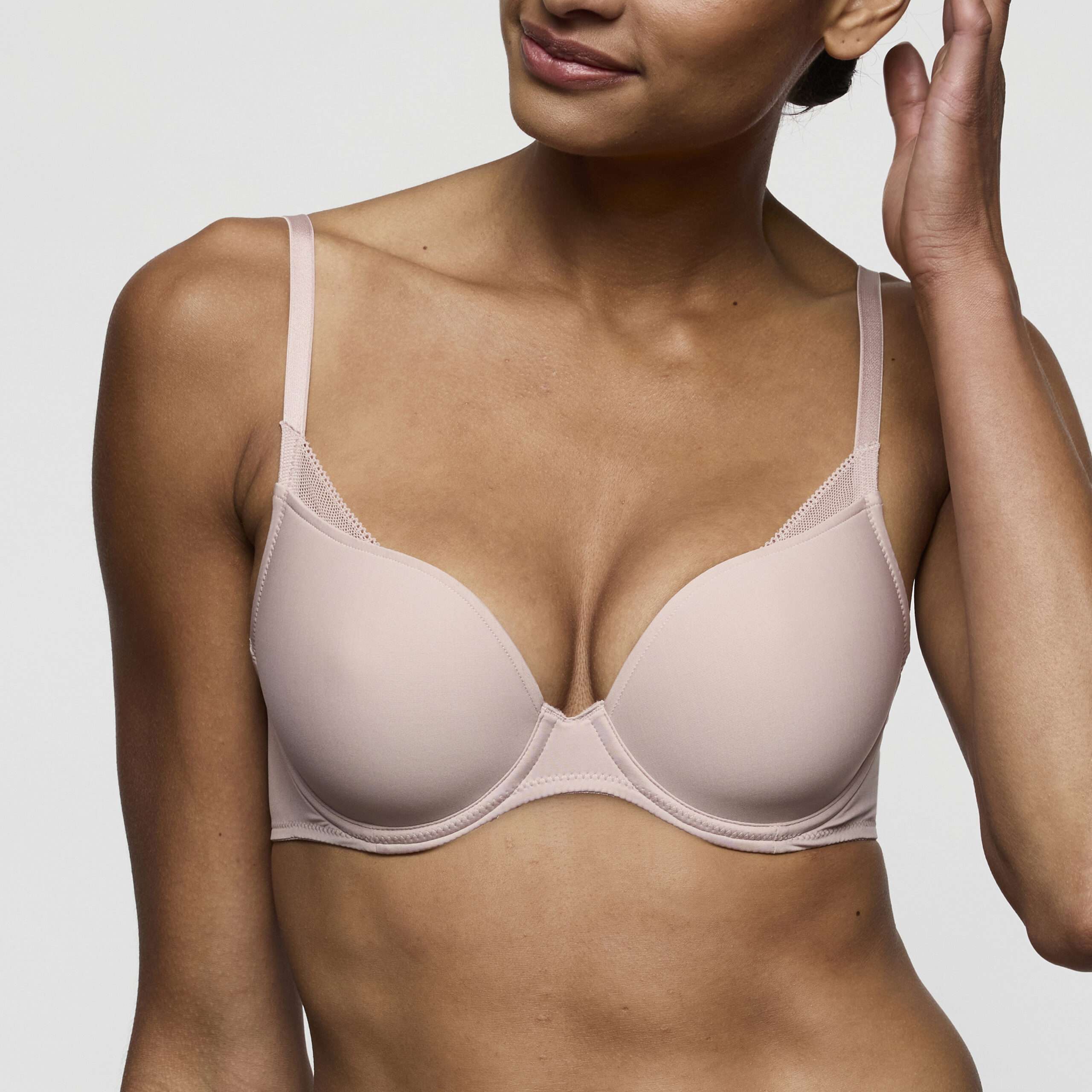 MILAO shadow grey voorgevormde bh - hartvorm