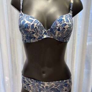 Bikini blauw/wit