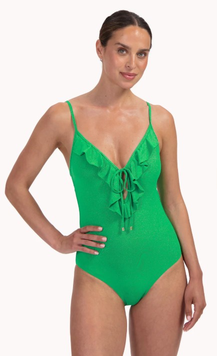 Badpak sparkling groen