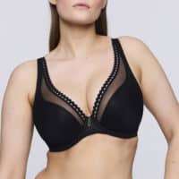 VIVGIRL zwart plunge bh halve mousse cups VIVGIRL zwart plunge bh halve mousse cups
