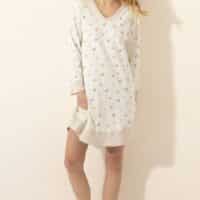 Nachtkleed beige