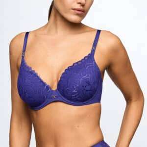 CERINA velvet blue voorgevormde bh - hartvorm