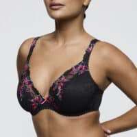 MIYARA Floral Eclipse plunge bh halve mousse cups