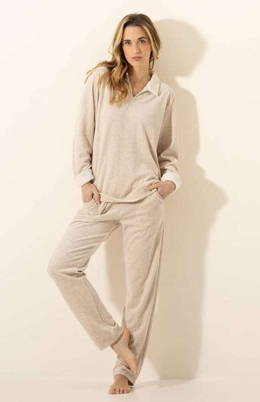 Pyjama chine ecru Pyjama chine ecru